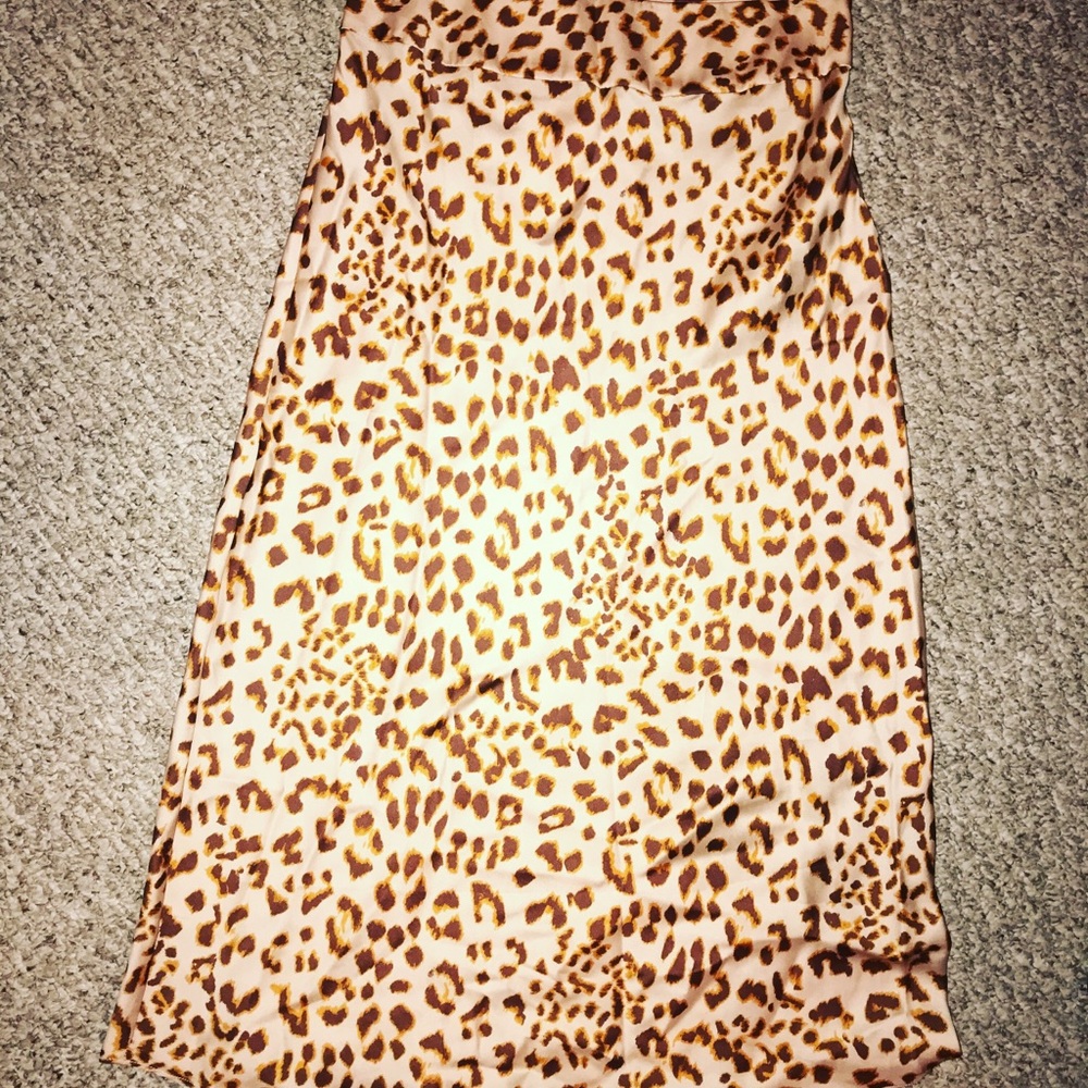 Free Peopl leopard skirt